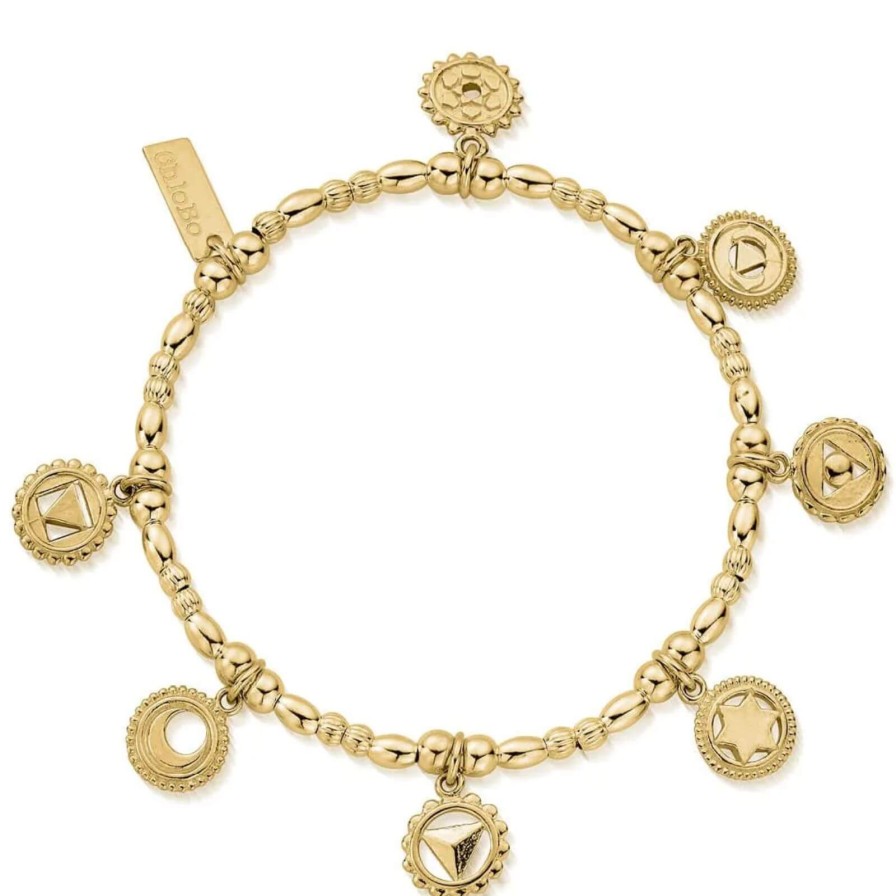 ChloBo Chlobo Positive Vibes Bracelet - Gold Best