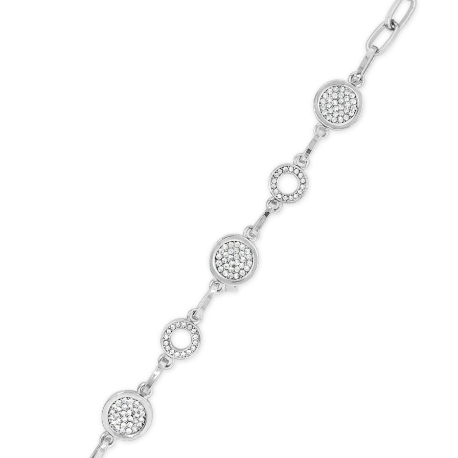 Absolute Absolute Silver Circle Disc Bracelet Clearance