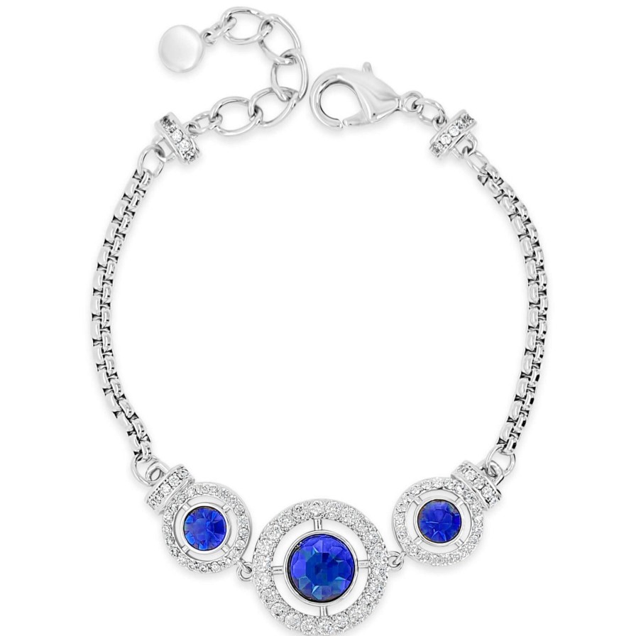 Absolute Absolute Silver & Midnight Blue Halo Pendant Bracelet Online