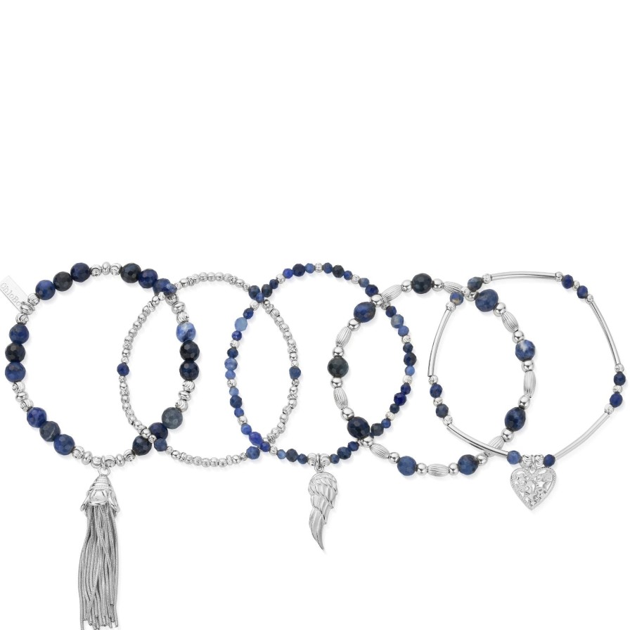 ChloBo Chlobo Mindful Sodalite Bracelet Set Wholesale