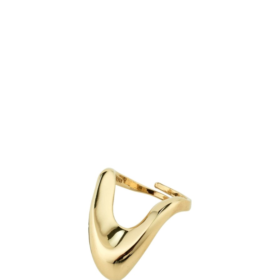 Pilgrim Pilgrim Cloud Gold Chunky Ring Wholesale