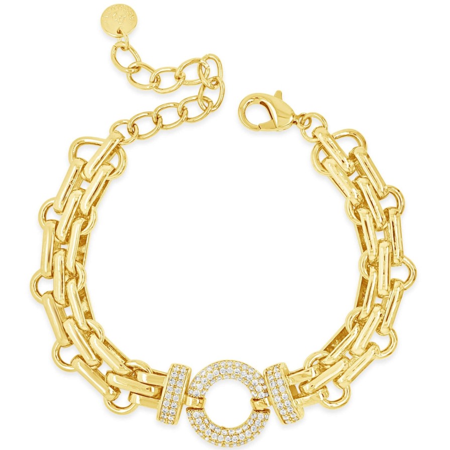 Absolute Absolute Gold Chunky Link Bracelet Online