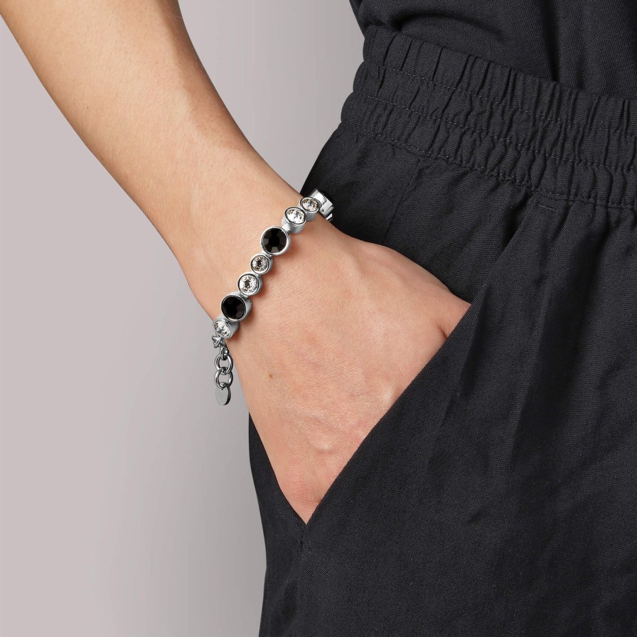 Dyrberg Kern Dyrberg Kern Calice Silver Bracelet - Black Wholesale