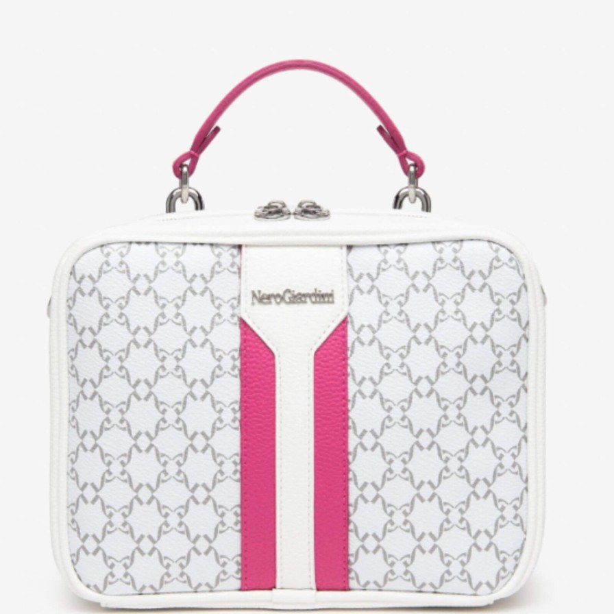 Nero Giardini Nerogiardini White Patterned Camera Bag Hot