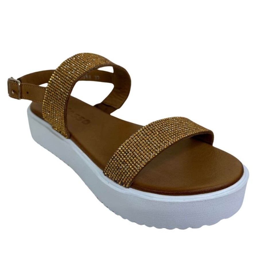 Adesso Adesso Zara Diamante Sandal - Gold Online