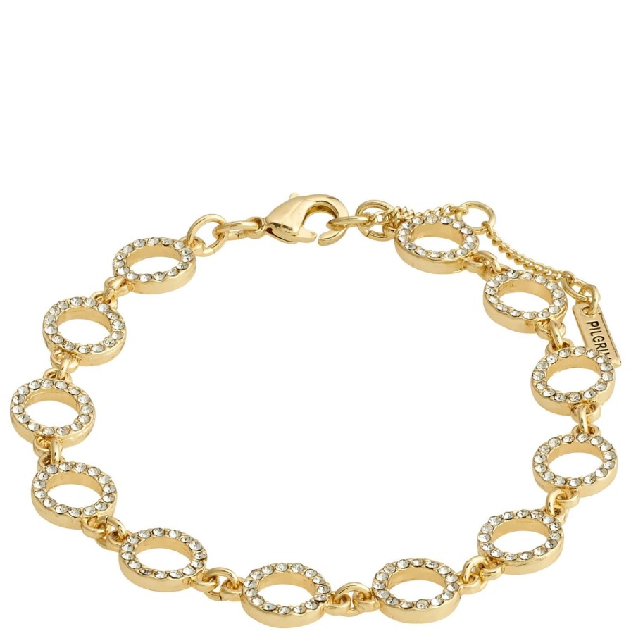 Pilgrim Pilgrim Rogue Gold Crystal Halo Bracelet Hot