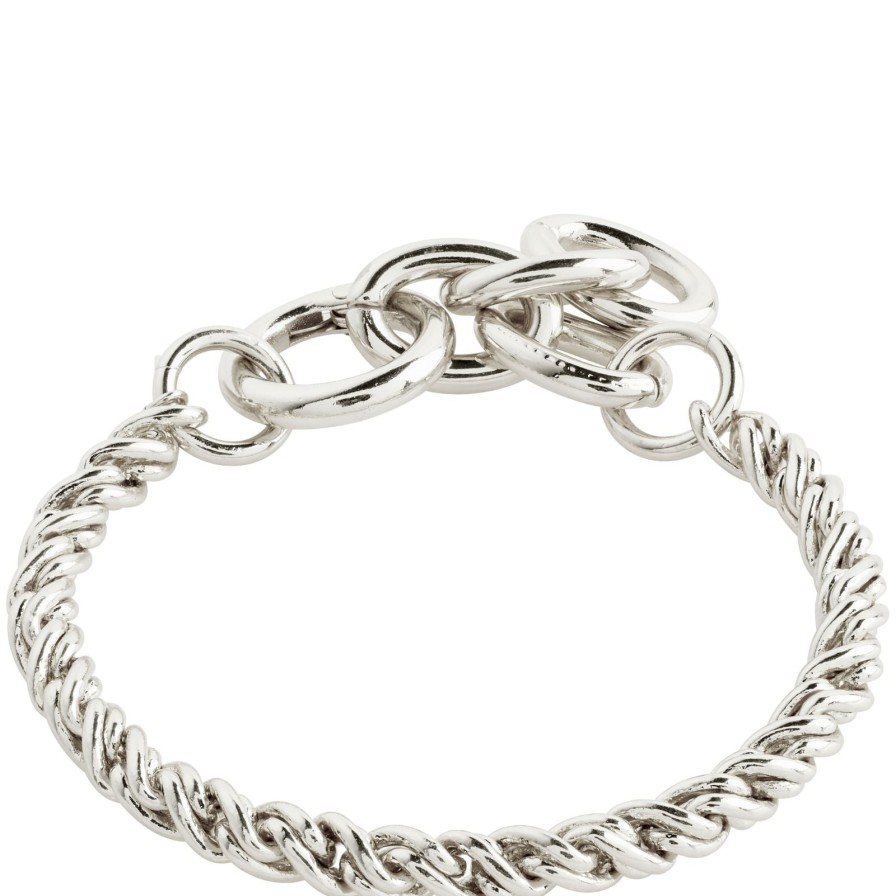 Pilgrim Pilgrim Learn Silver Braided Chain Bracelet Best