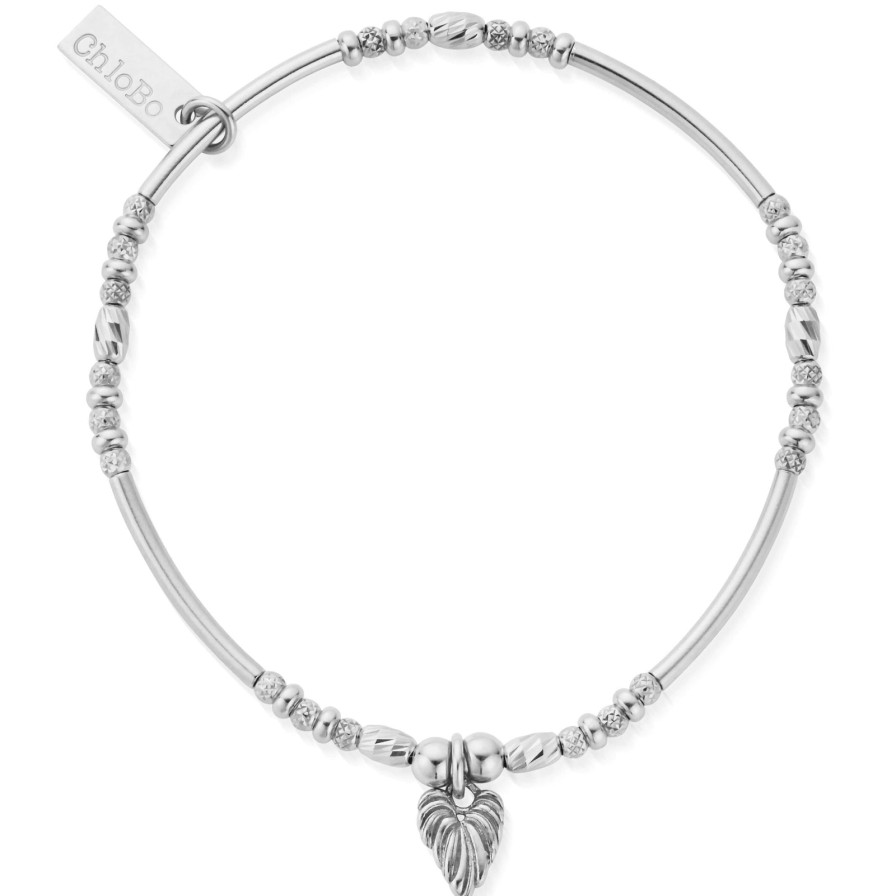 ChloBo Chlobo Leaf Heart Sparkle Bracelet Clearance