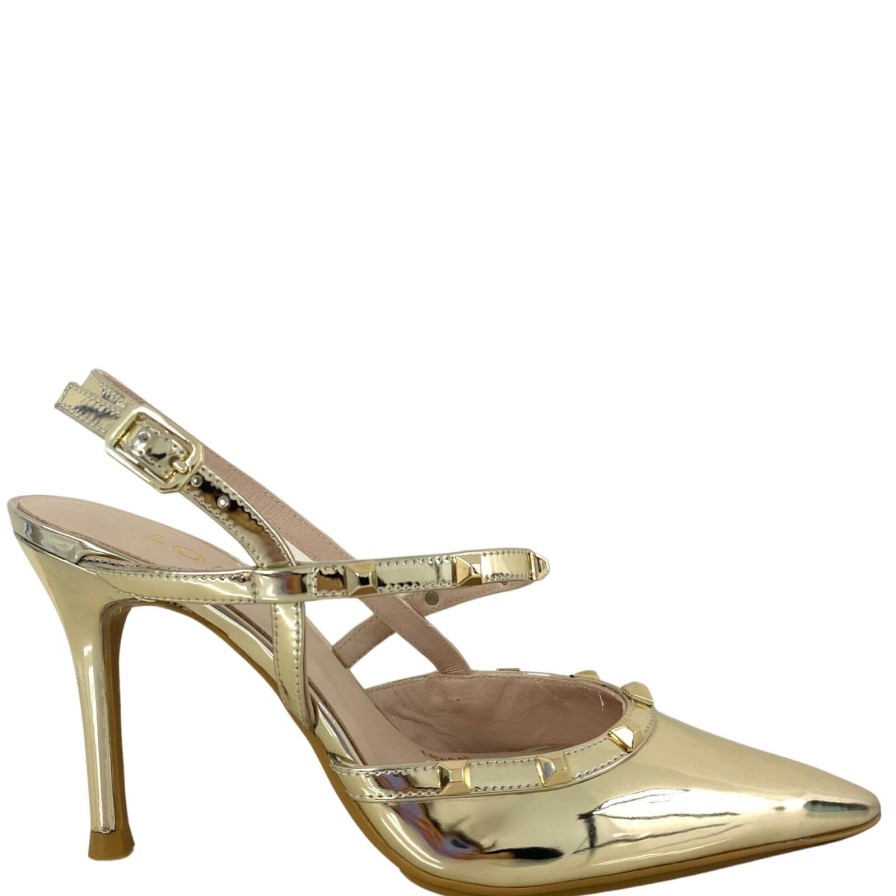 Lodi Lodi Solenia Gold Metallic Stilettos Hot