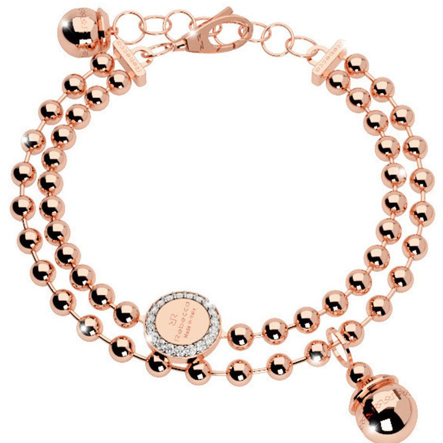 Rebecca Rebecca Rose Gold Boulevard Double Bracelet Online