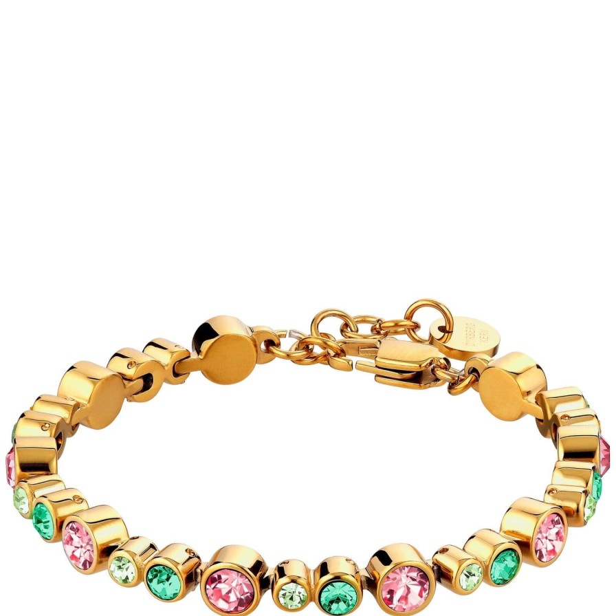 Dyrberg Kern Dyrberg Kern Teresia Gold Bracelet - Rose Green Best