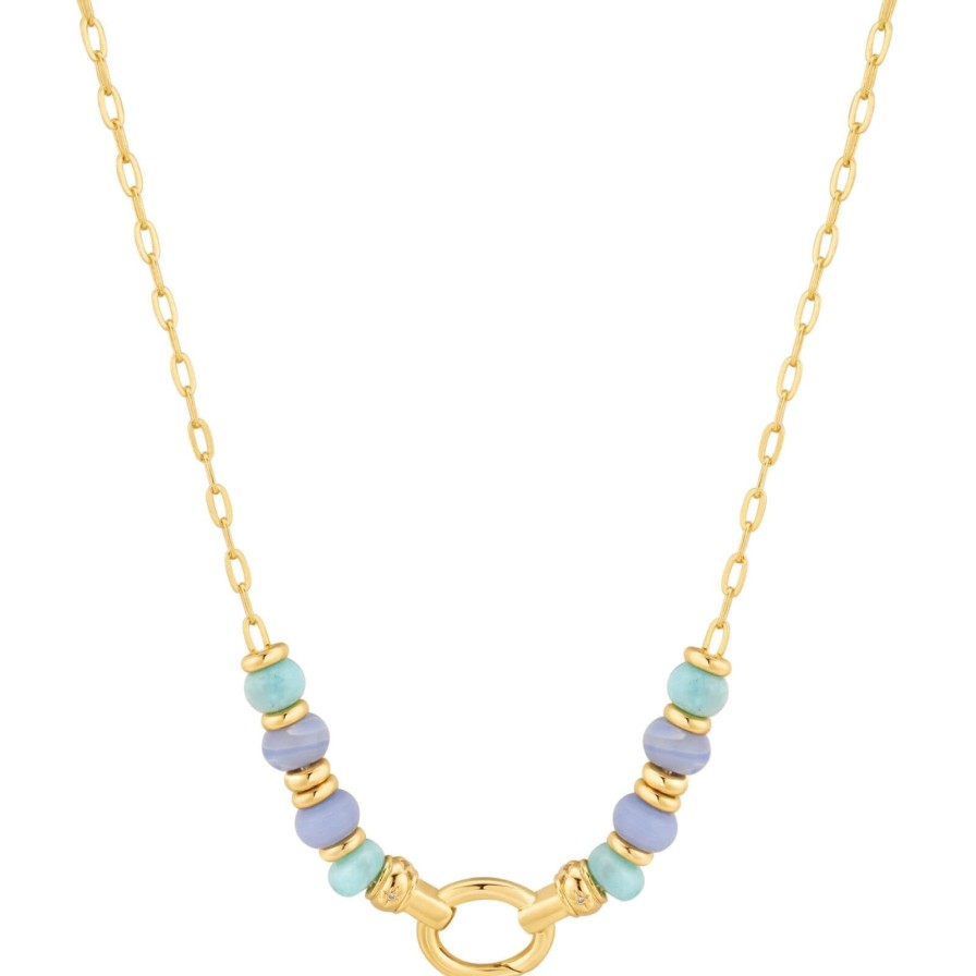 Ania Haie Pop Charm Ania Haie Pop Charms Gold Amazonite & Agate Charm Connector Necklace Hot