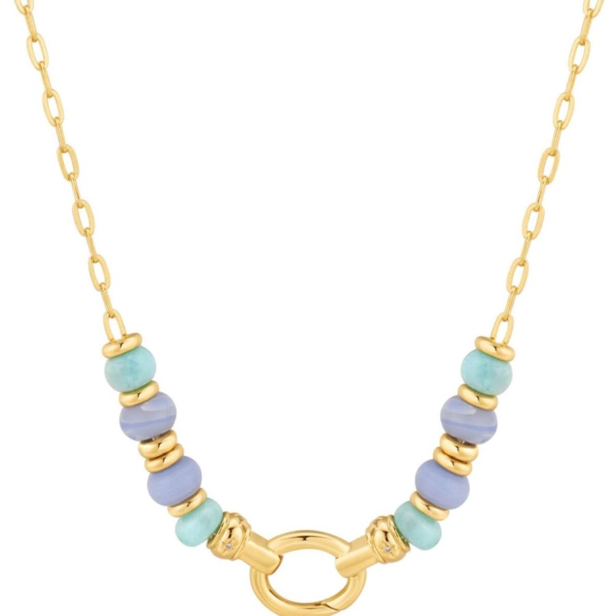 Ania Haie Pop Charm Ania Haie Pop Charms Gold Amazonite & Agate Charm Connector Necklace Hot