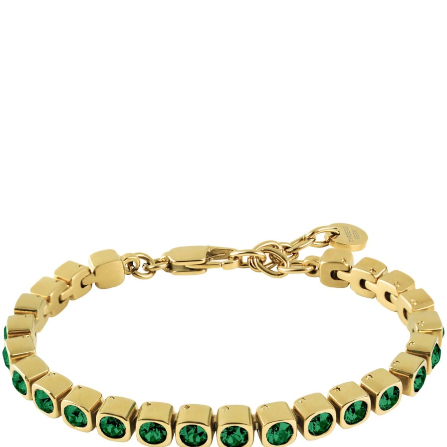 Dyrberg Kern Dyrberg Kern Cory Gold Bracelet - Green Best