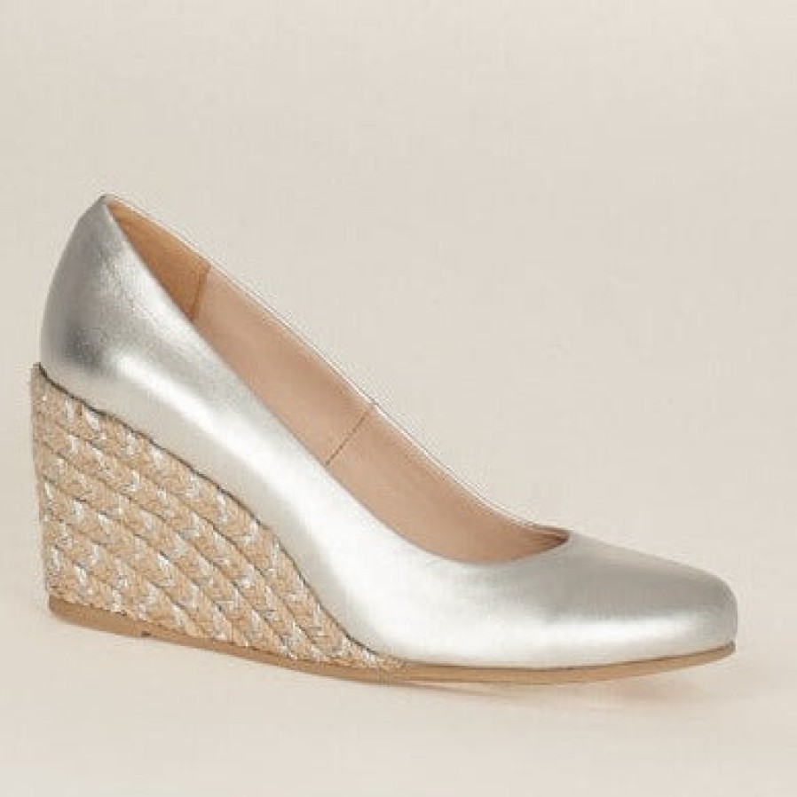 Kate Appleby Kate Appleby Marina Silver Wedge Shoes Wholesale