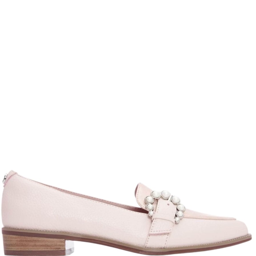 Moda In Pelle Moda In Pelle Emberly Pale Pink Pointed Toe Loafers New