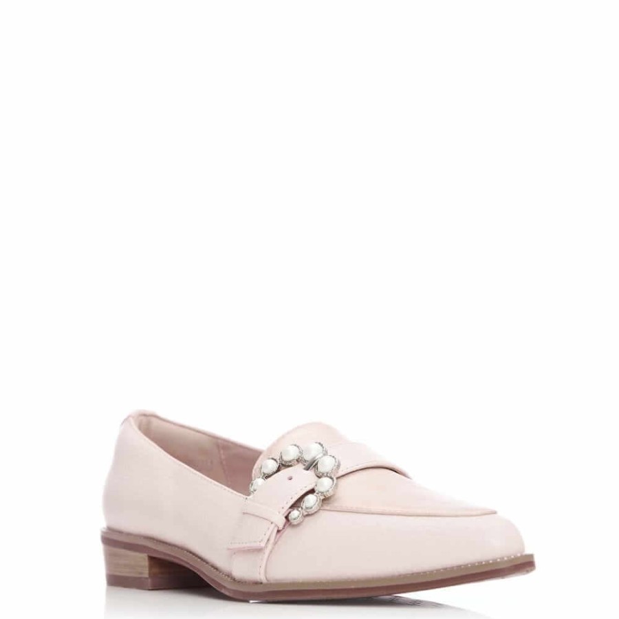 Moda In Pelle Moda In Pelle Emberly Pale Pink Pointed Toe Loafers New