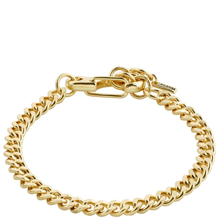 Pilgrim Pilgrim Hopeful Gold Curb Chain Bracelet Clearance