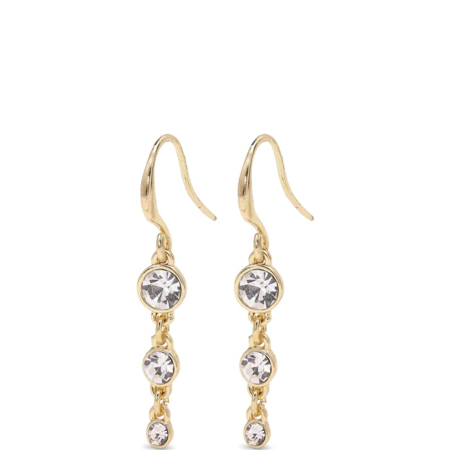 Pilgrim Pilgrim Lucia Gold Drop Earrings Hot