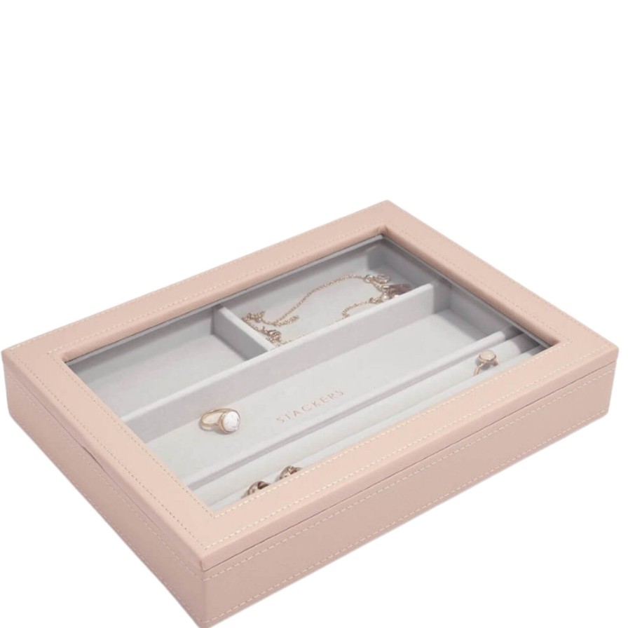 Stackers Stackers Classic Jewellery Box (Glass Lid) - Blush Pink Best