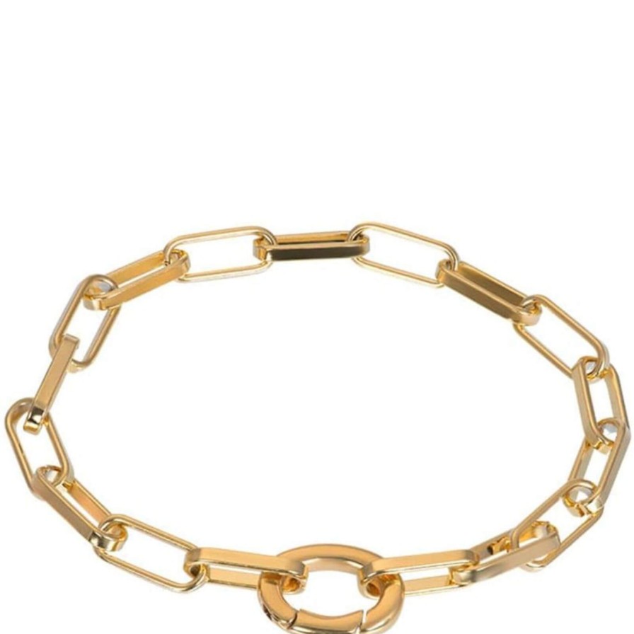 iXXXi Ixxxi Chunky Rectangle Link Bracelet - Gold Online