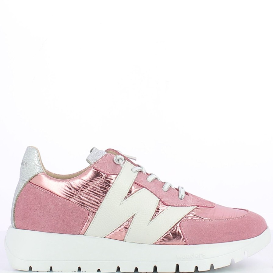 Wonders Wonders Blush & Metallic Pink Summer Sneakers Clearance