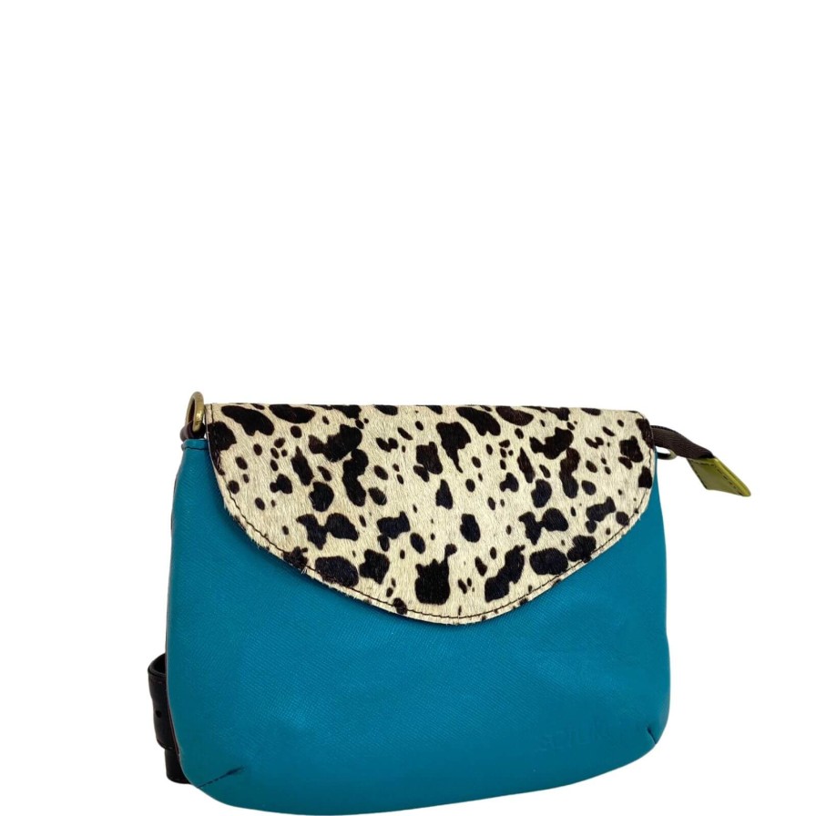 Soruka Soruka Carol Small Crossbody/Bum Bag - Cow Turq Wholesale