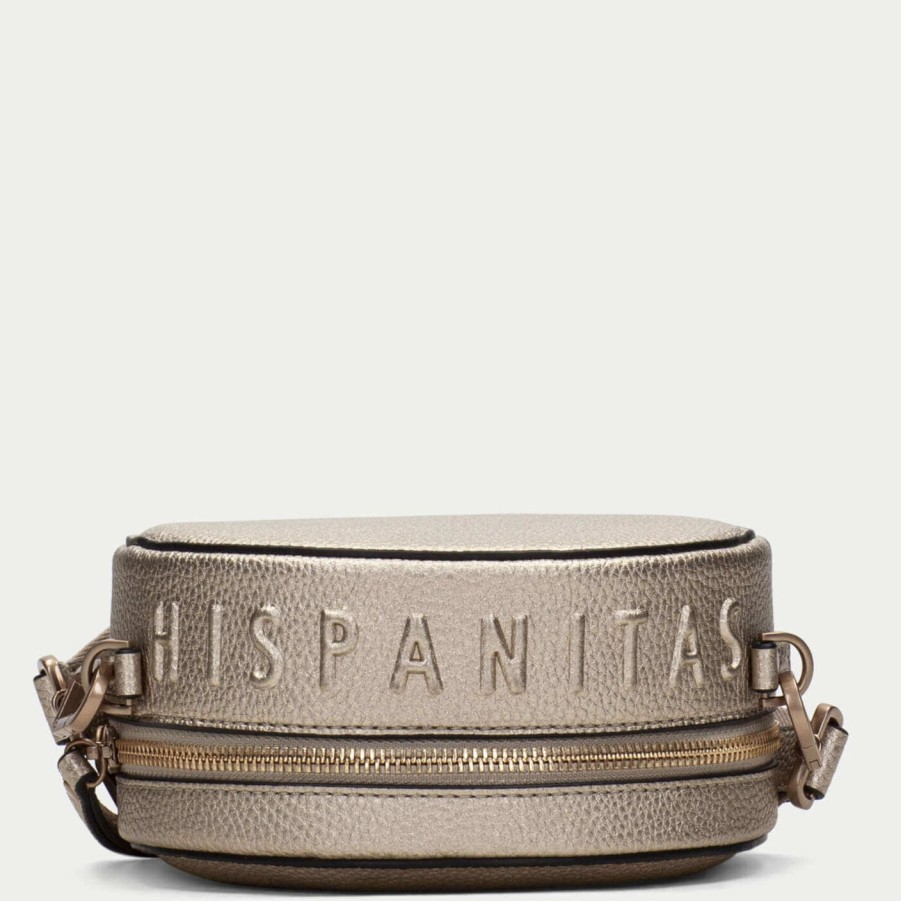 Hispanitas Hispanitas Metallic Bronze Circular Bag Best