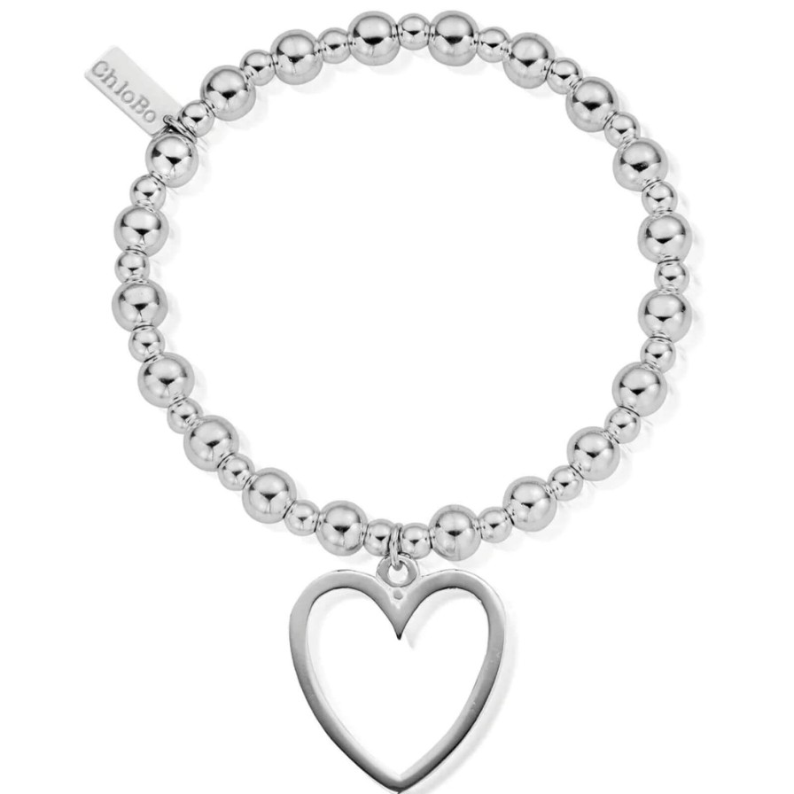 ChloBo Chlobo Mini Small Ball Open Heart Bracelet Online