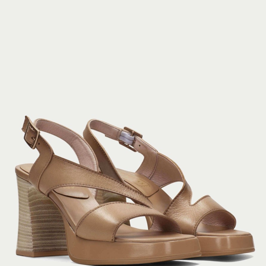 Hispanitas Hispanitas Pale Tan Leather Platform Sandals Best