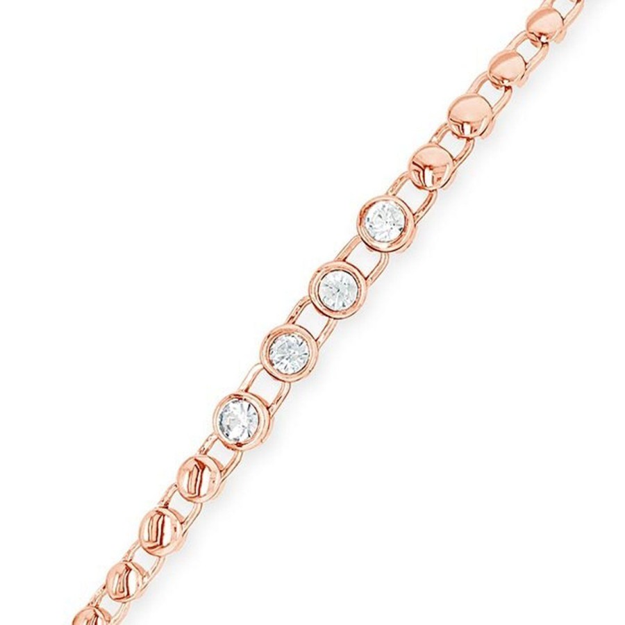 Absolute Absolute Rose Gold Crystal Bracelet Best