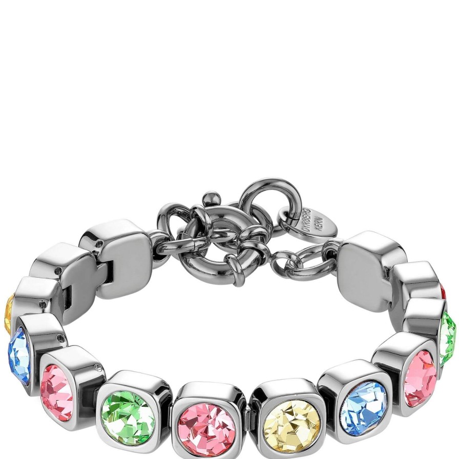 Dyrberg Kern Dyrberg Kern Conian Silver Bracelet - Multi Pastel Clearance