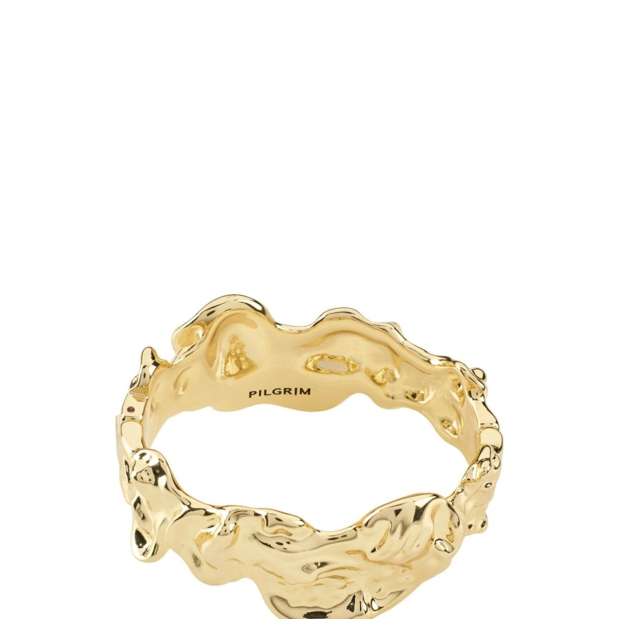 Pilgrim Pilgrim Pulse Statement Gold Bangle Hot