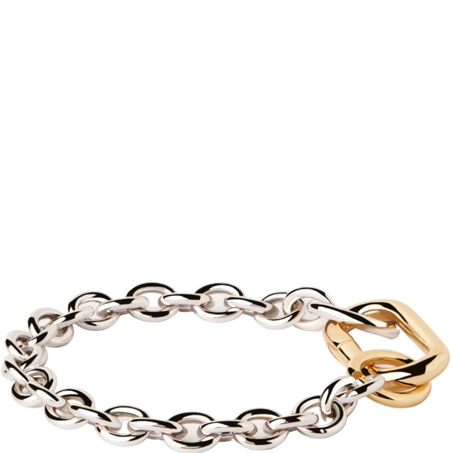 PDPAOLA Pdpaola Beat Two Tone Chain Bracelet Wholesale