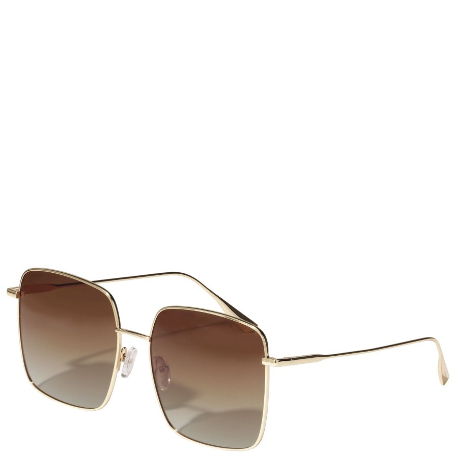 Pilgrim Pilgrim Jonan Sunglasses - Brown/Gold Best