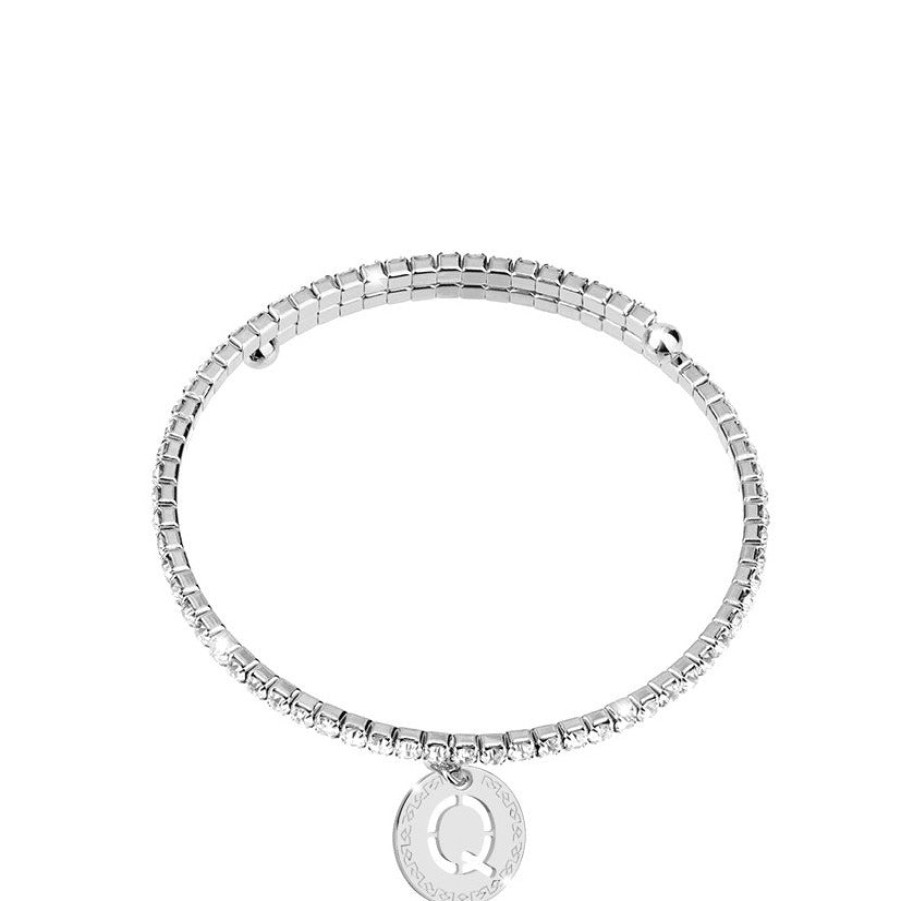 Rebecca My World Rebecca My World Silver Glam Bangle - Q Clearance