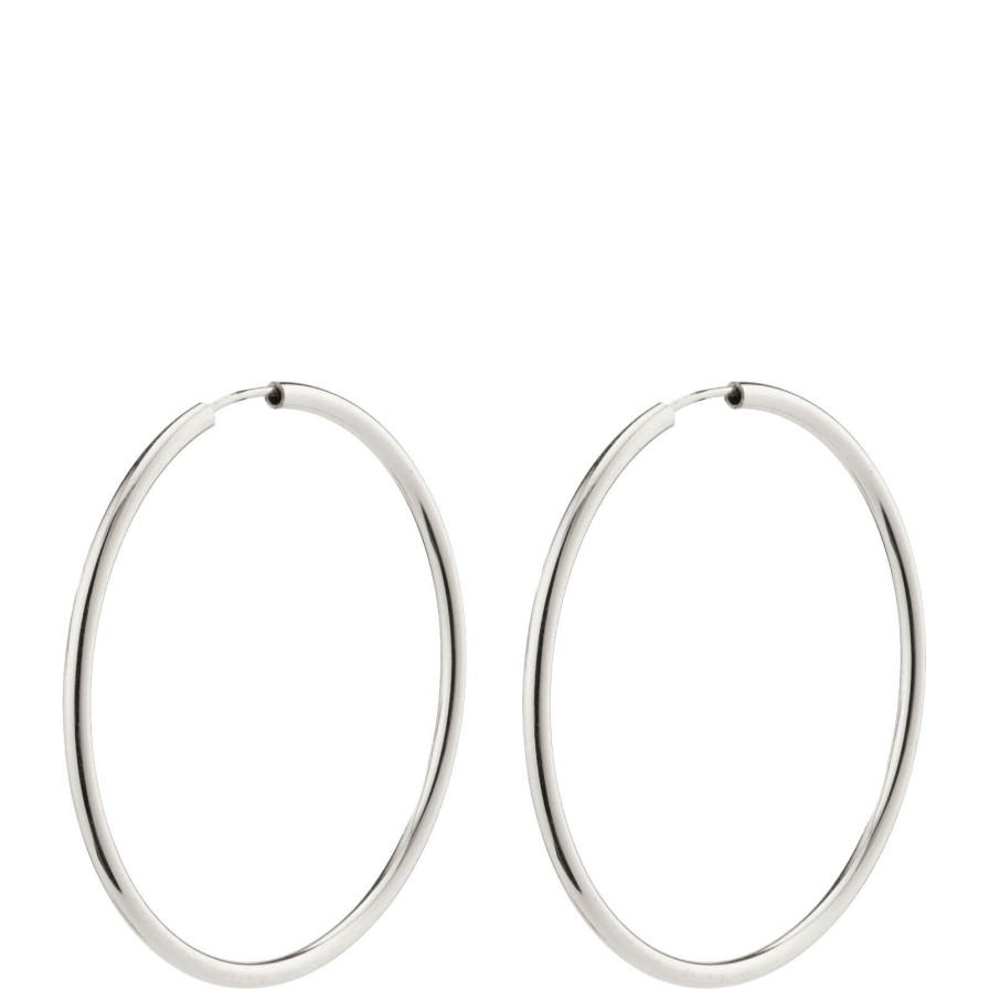 Pilgrim Pilgrim April Silver Hoop Earrings New