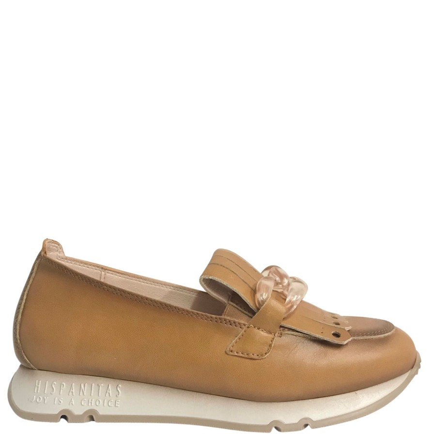 Hispanitas Hispanitas Tan Leather Loafers Wholesale