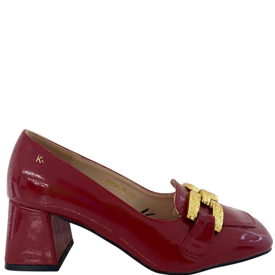 Kate Appleby Kate Appleby Heathfield Patent Square Toe Shoes - Red Hot