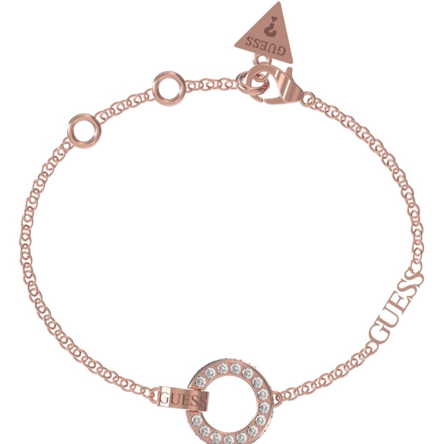 Guess Guess Rose Gold Circle Lights Bracelet Online