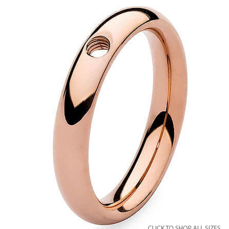 Qudo Qudo Classic Thin Ring Band - Rose Gold Clearance