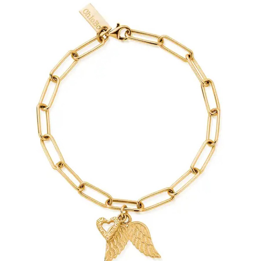 ChloBo Chlobo Link Chain Love & Guidance Bracelet - Gold Wholesale