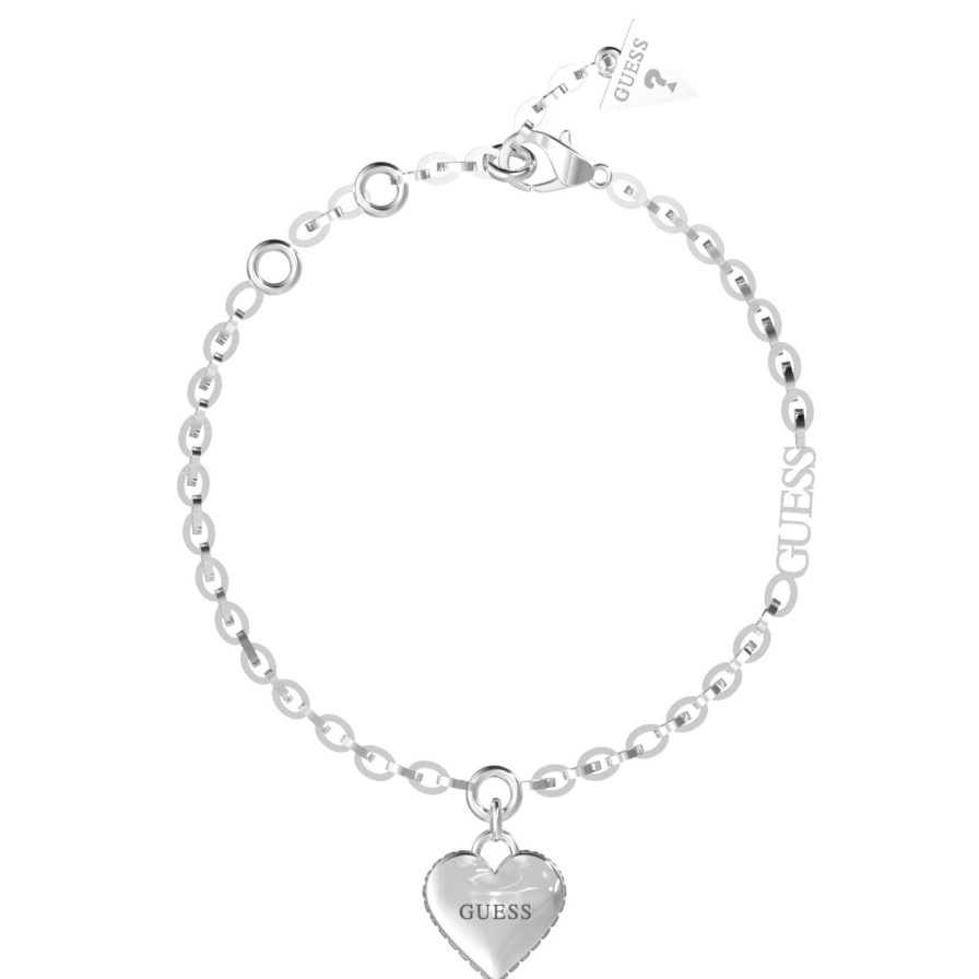 Guess Guess Falling In Love Silver Bracelet Hot