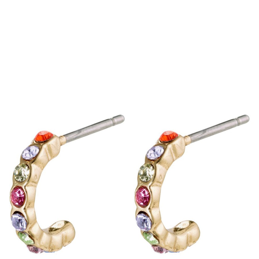 Pilgrim Pilgrim Brigitte Gold Mini Hoop Earrings - Multi New