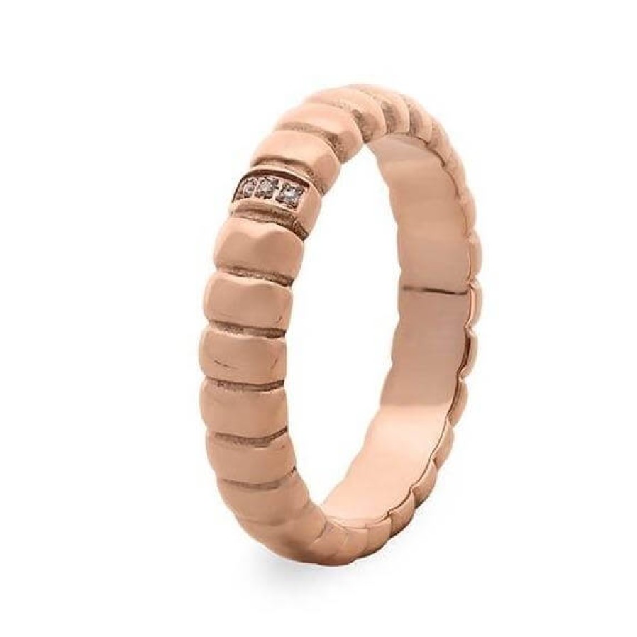 Qudo Qudo Vinovo Ring Band - Rose Gold Wholesale