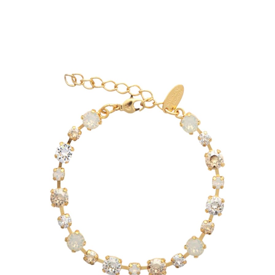 Caroline Svedbom Caroline Svedbom Gold Calanthe Bracelet - White Combo Wholesale