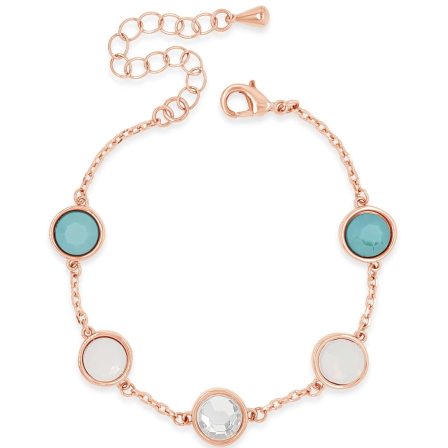 Absolute Absolute Rose Gold & Turquoise Bracelet Hot