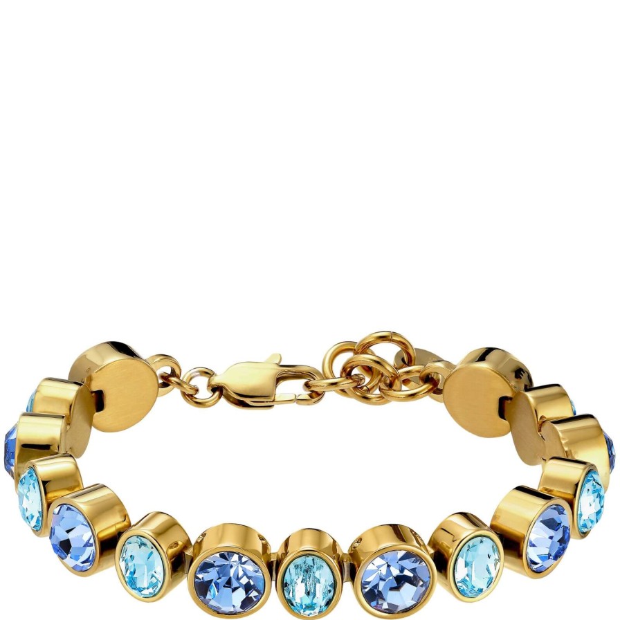 Dyrberg Kern Dyrberg Kern Elaine Gold Bracelet - Aqua Blue Hot