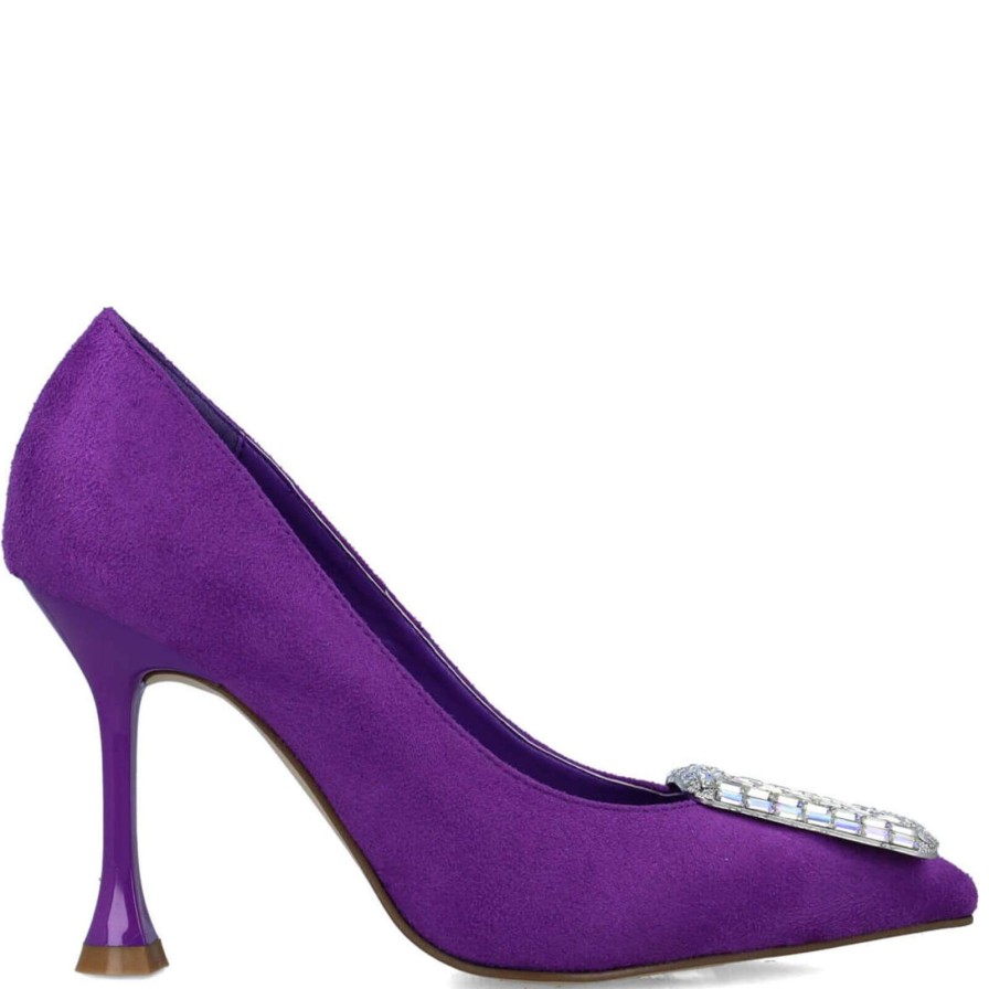 Menbur Menbur Purple Baguette Jewelled Stilettos Online