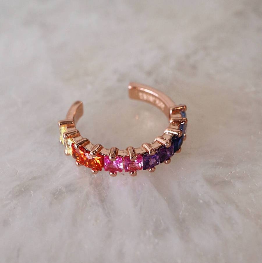 Bejeweled At Soul Rose Gold Cuff - Multi Clearance